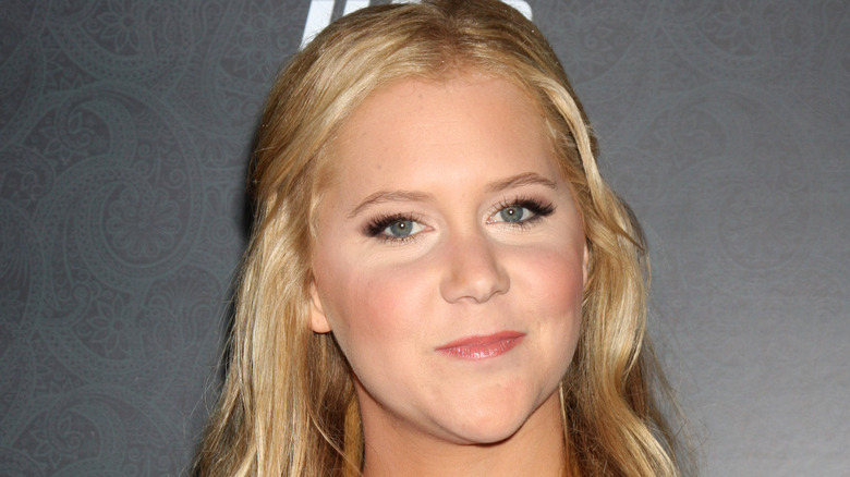 Amy Schumer smirks