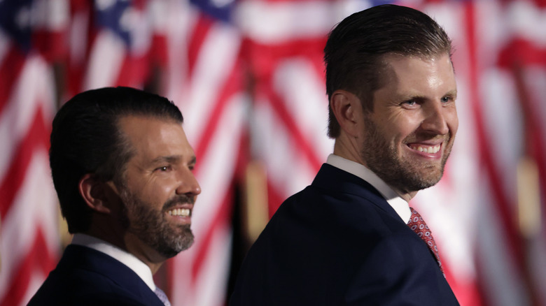 Eric Trump Donald Trump Jr smile