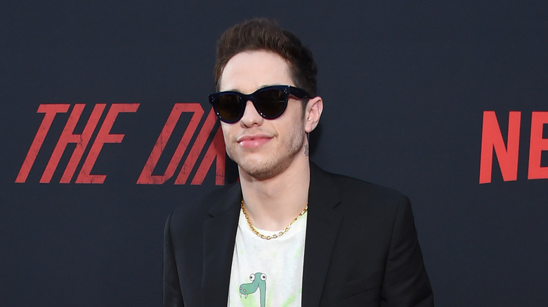 Pete Davidson poses for photo