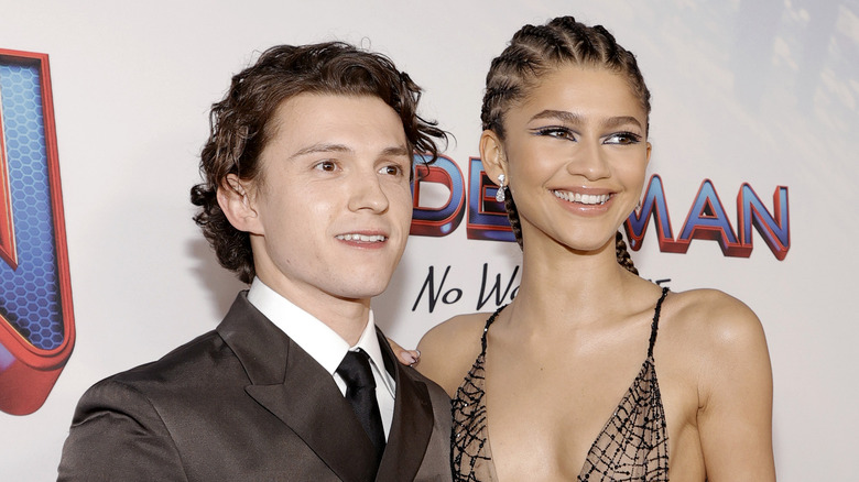 Tom Holland and Zendaya smiling