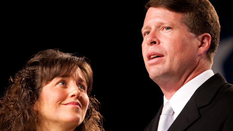 Michelle and Jim Bob Duggar on stage