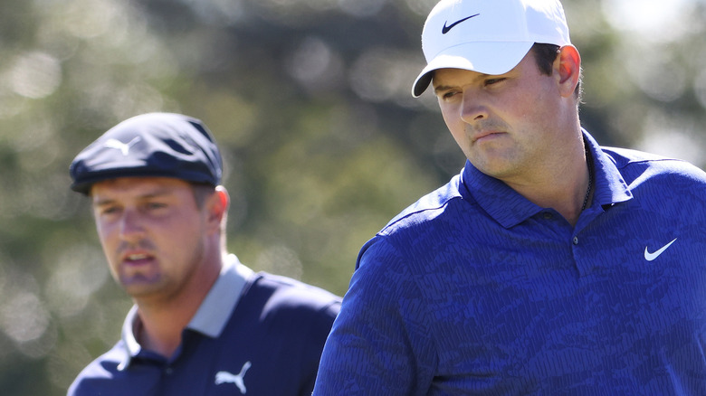 Bryson DeChambeau and Patrick Reed golf 