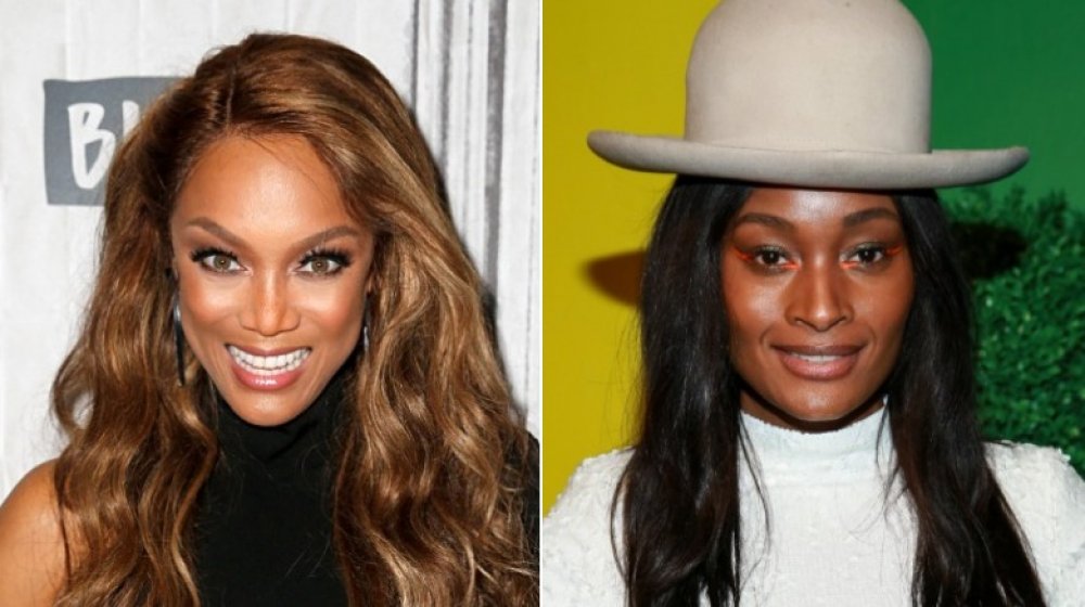 Split image of Tyra Banks and Dani Evans