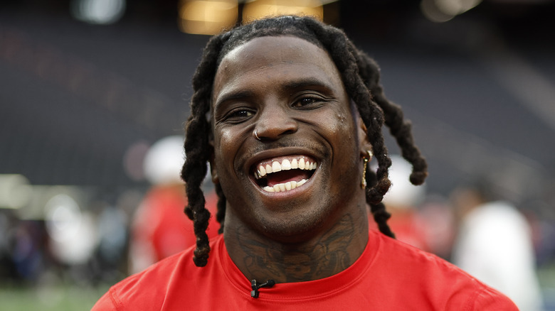 Tyreek Hill smiling