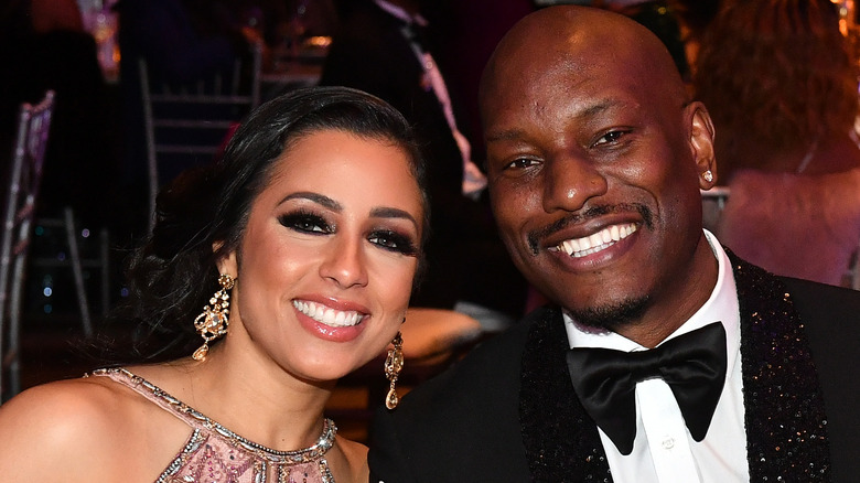 Tyrese Gibson and Samantha Lee, both smiling