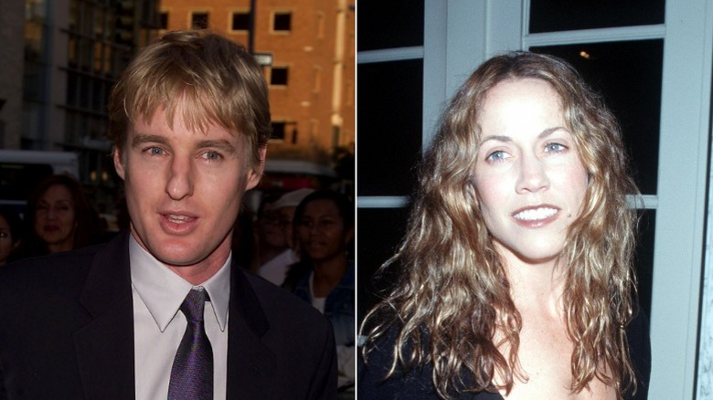 Owen Wilson posing, Sheryl Crow smiling