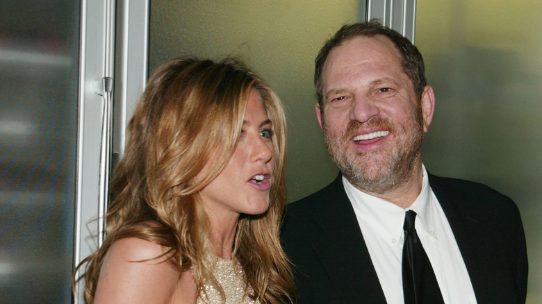 Jennifer Aniston and Harvey Weinstein