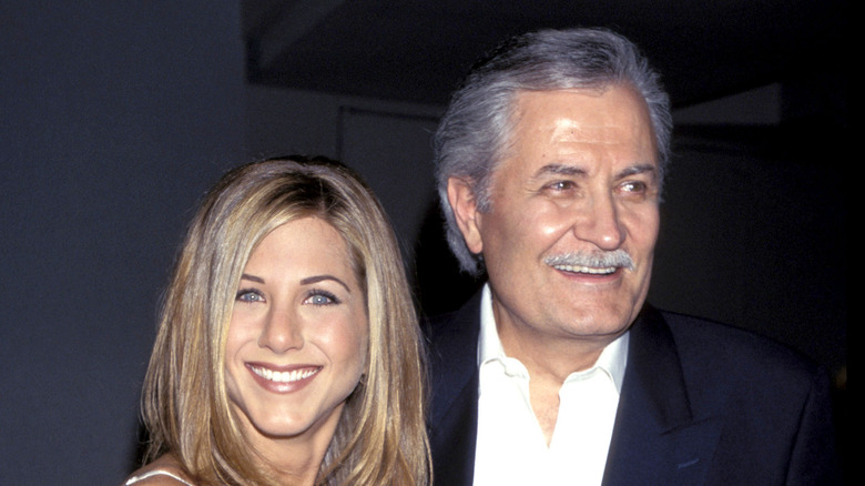 Jennifer Aniston and father John Aniston