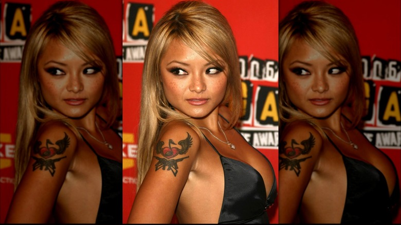 Tila Tequila on a red carpet