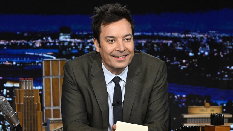 Jimmy Fallon hosting The Tonight Show