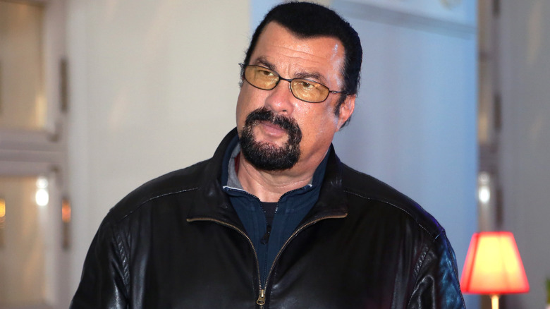 Steven Seagal in glasses