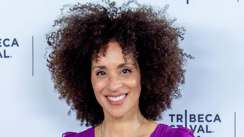 Karyn Parsons smiling