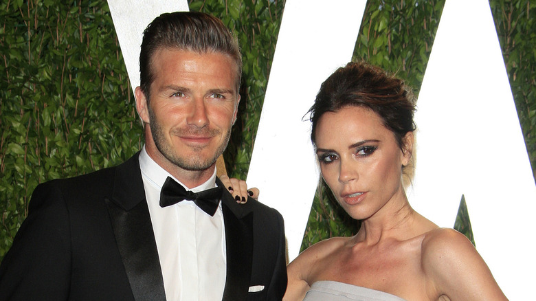 David and Victoria Beckham at an event 