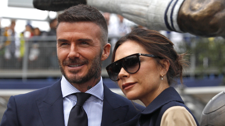 David and Victoria Beckham at an event 