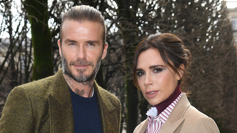 David and Victoria Beckham at an event 