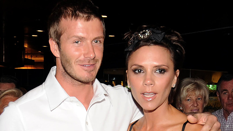 David and Victoria Beckham at an event 