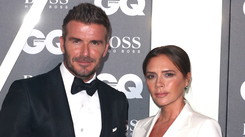 David and Victoria Beckham at an event 