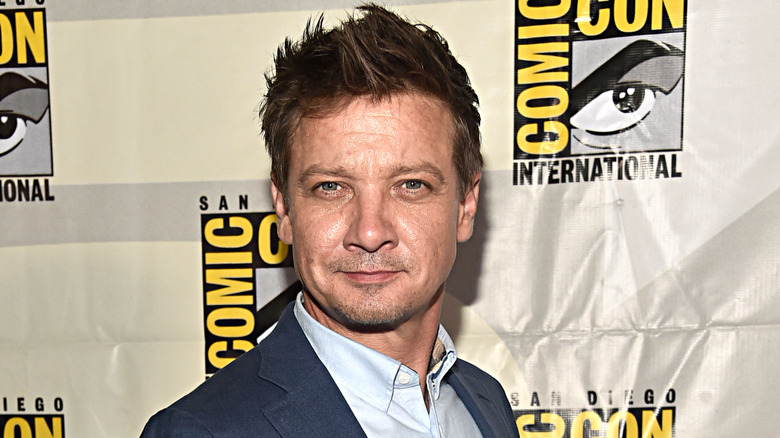 Jeremy Renner posing