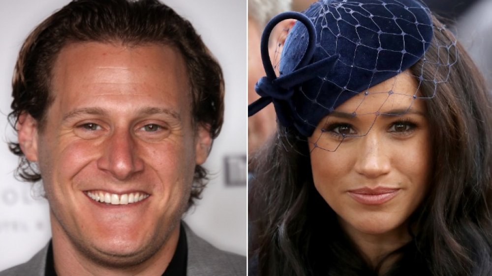 Trevor Engelson and Meghan Markle