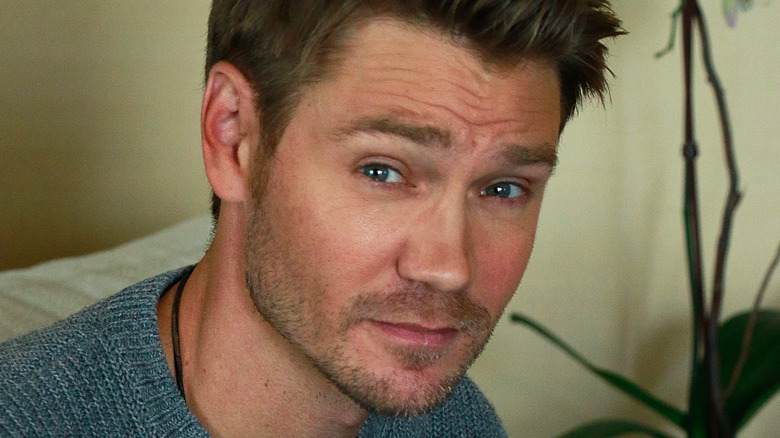 Chad Michael Murray looking serious