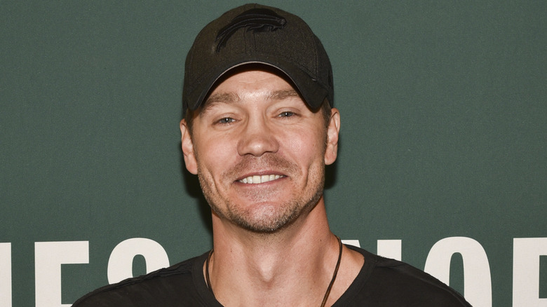 Chad Michael Murray wearing hat