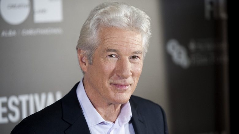 Richard Gere gray hair staring