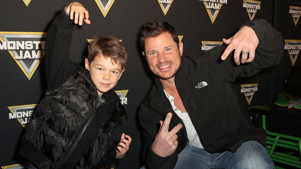 Nick Lachey and his son