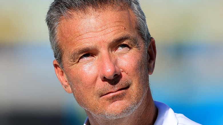 urban meyer portrait looking up