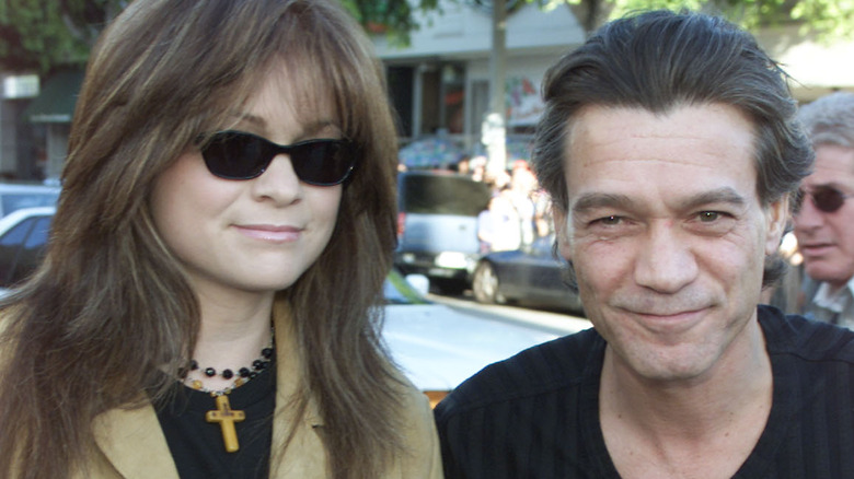 Valerie Bertinelli smiles alongside Eddie Van Halen