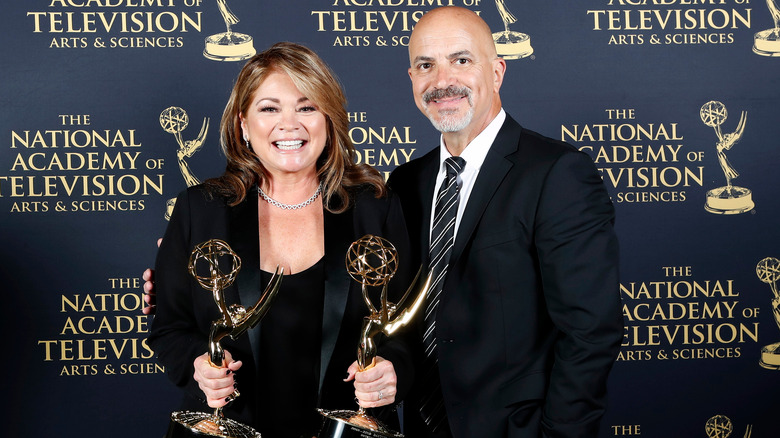 Valerie Bertinelli and Tom Vitale posing