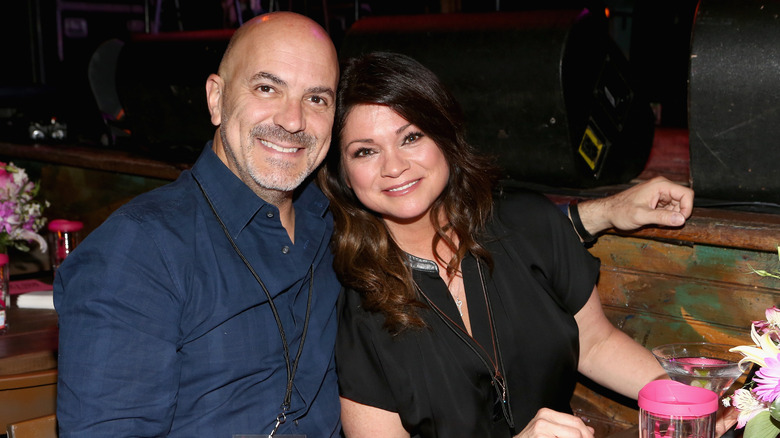 Valerie Bertinelli and Tom Vitale posing together