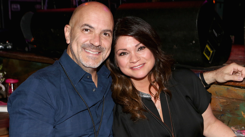 Tom Vitale and Valerie Bertinelli smiling