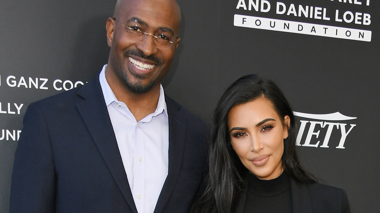 Van Jones, Kim Kardashian smiling