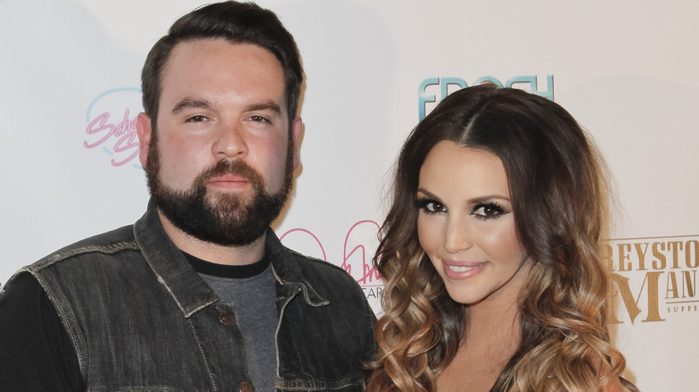 Mike Shay, Scheana Shay, together, him not smiling 