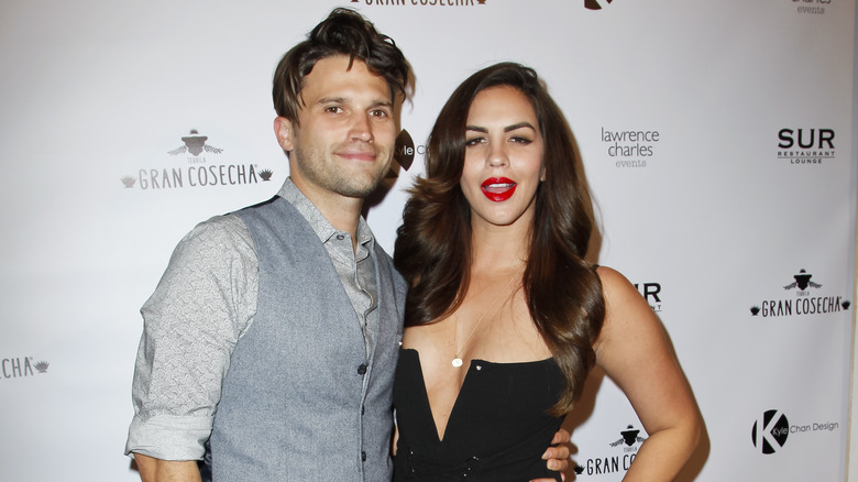 Tom Schwartz, Katie Maloney posing