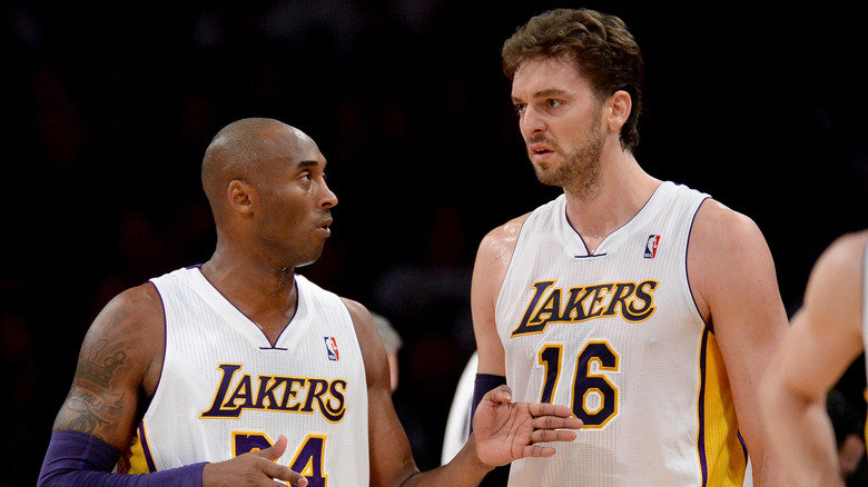 Pau Gasol and Kobe Bryant 