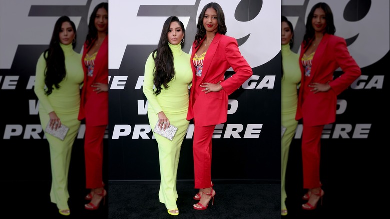 Vanessa and Natalia at the F9 premiere