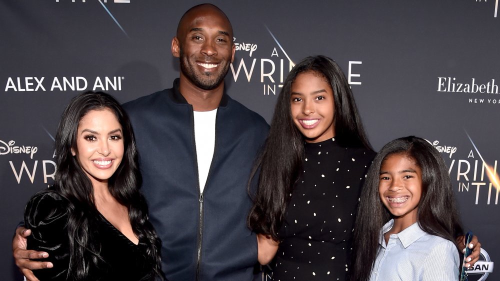 Vanessa Bryant and Kobe Bryant with daughters Natalia and Gianna