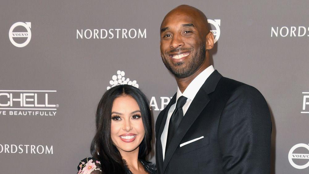 Vanessa Bryant and Kobe Bryant smiling