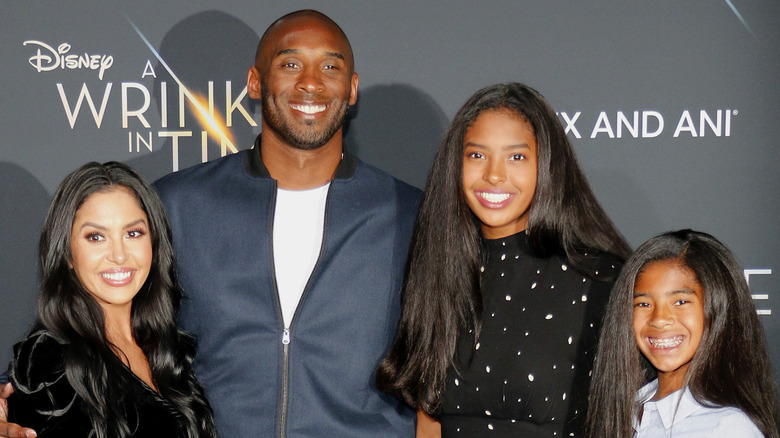 Vanessa, Kobe, Natalia and Gigi Bryant on the red carpet