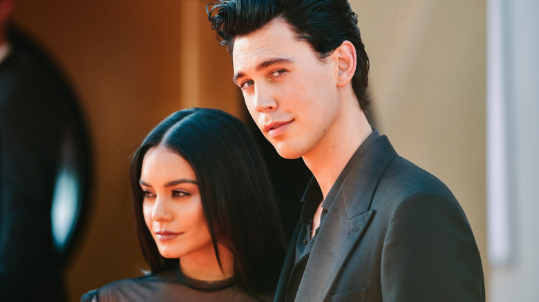 Vanessa Hudgens and Austin Butler posing