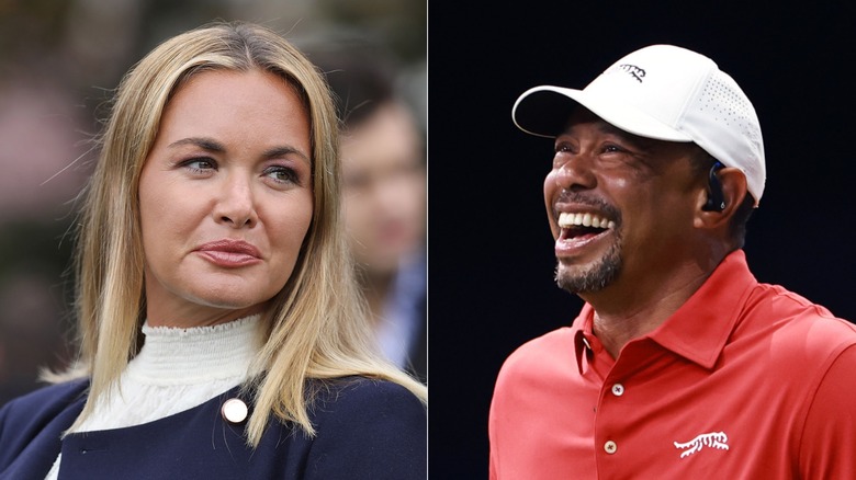 Vanessa Trump Tiger Woods split image