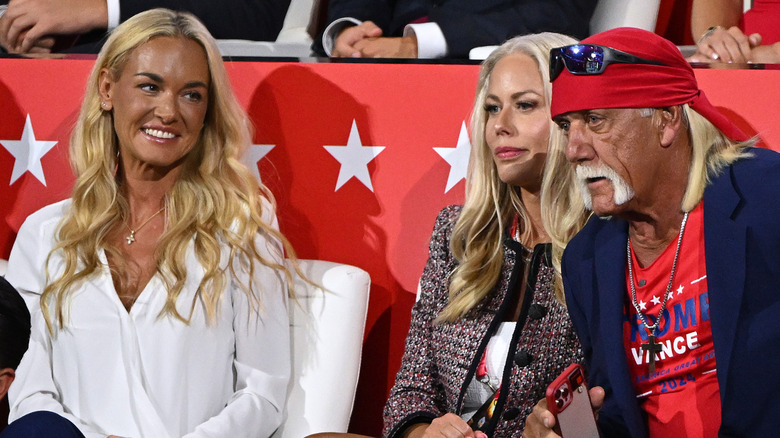 Vanessa Trump smiling at Hulk Hogan at the RNC