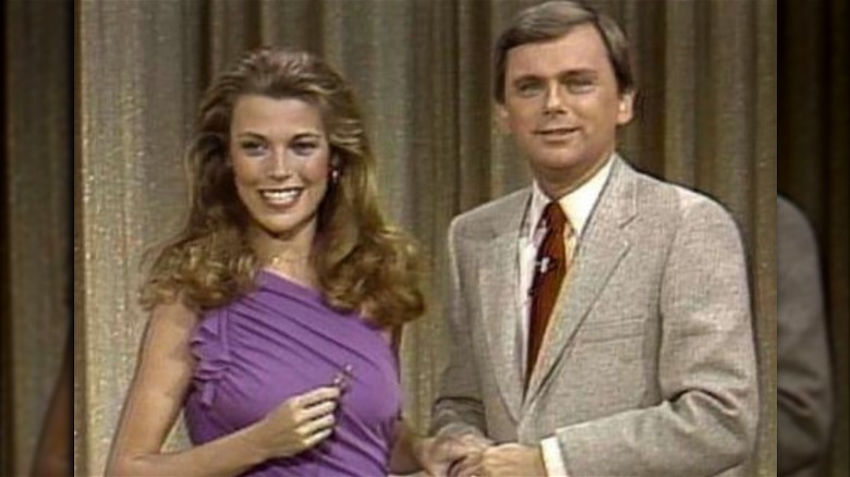 Vanna White and Pat Sajak on Wheel of Fortune