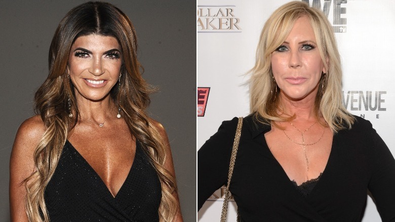 Vicki Gunvalson and Teresa Giudice posing