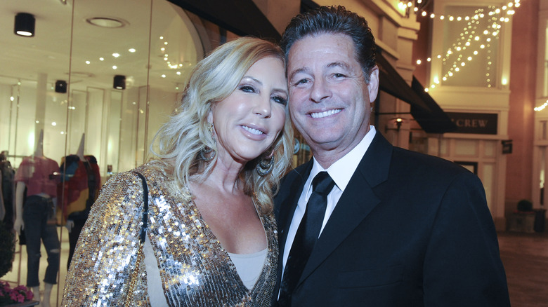 Vicki Gunvalson and Steve Lodge smile