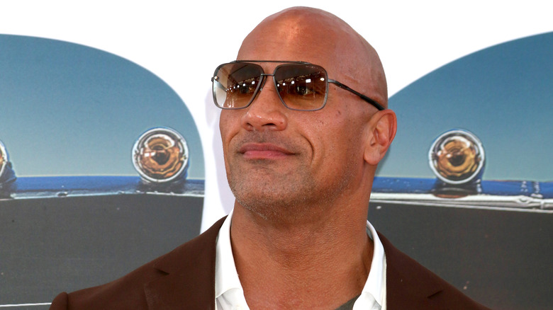 Dwayne Johnson at a premiere