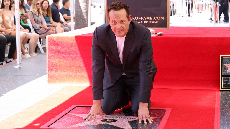 Vince Vaughn at unveiling of his star on the Hollywood Walk of Fame