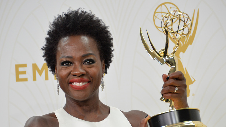 Viola Davis with Emmy