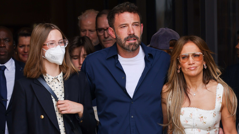 Violet and Ben Affleck, J.Lo